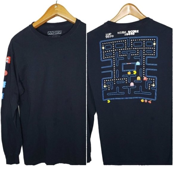 Pac-Man Other - Pac-Man graphic t-shirt black size Medium